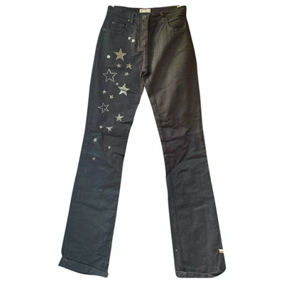 Pre-owned Blumarine Straight Jeans In Black