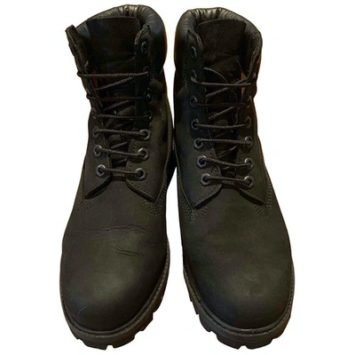 Pre-owned Timberland Black Leather Boots