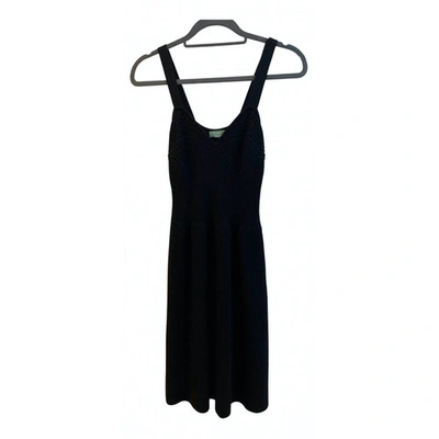 Pre-owned Hoss Intropia Wool Mid-length Dress In Black