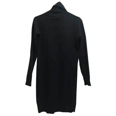 Pre-owned Alpha Industries Wool Mid-length Dress In Black
