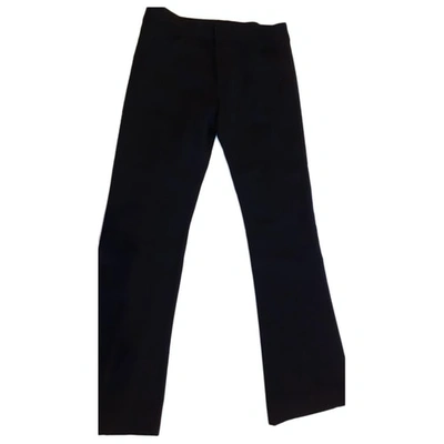 Pre-owned Marc Jacobs Wool Straight Pants In Blue