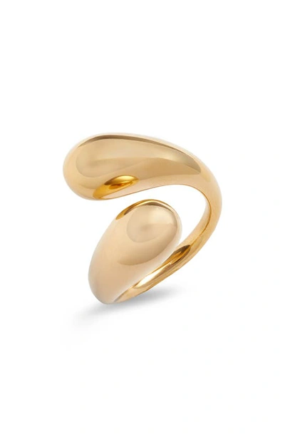 Soko Twisted Dash Ring In Gold