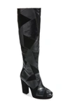 Michael Michael Kors Hanya Platform Boot In Black Leather