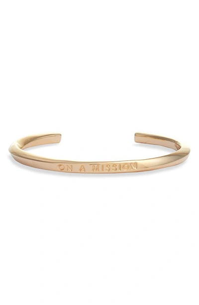 Soko Imara Twist On A Mission Cuff Bracelet In Gold