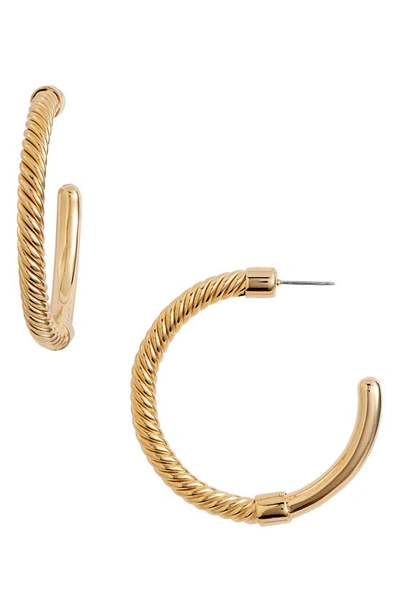 Soko Uzi Twist Hoop Earrings In Gold