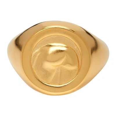 Ludovic De Saint Sernin Gold Bottom Ring