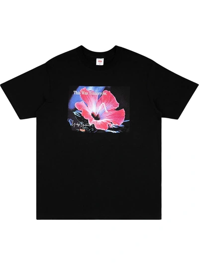 Supreme X Yohji Yamamoto This Was Tomorrow T-shirt In Black