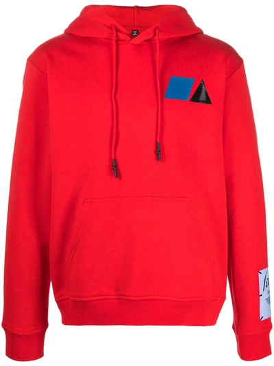 Mcq Swallow Graphic Print Hoodie In Red