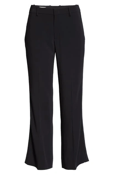 Gucci Stretch Cady Ankle Bootcut Pants In Black