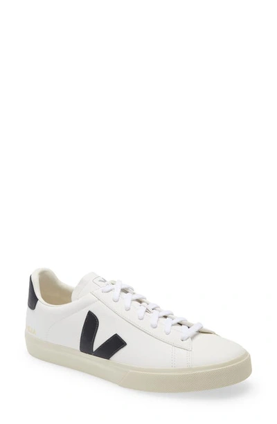 Veja Campo Low-top Leather Sneakers In White