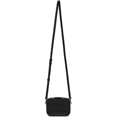 Balenciaga Lunch Box Mini Bb-embossed Cross-body Bag In Black