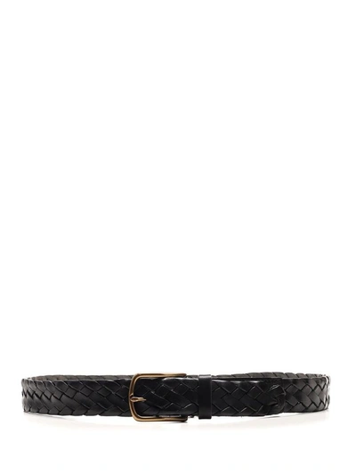 Officine Creative Men's Black Leather Belt