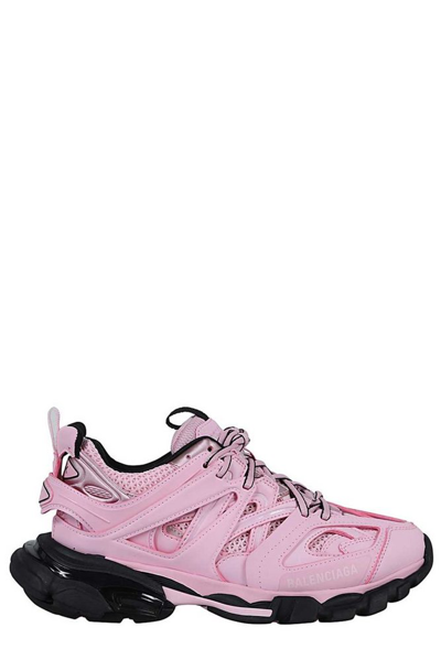 Balenciaga Track Colorblock Mesh Sneakers In Pink