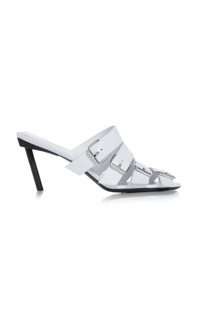 Balenciaga Women's Buckle High-heel Sandals In White