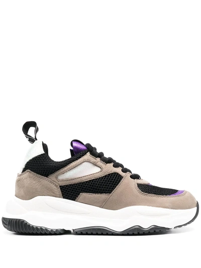 P448 Luke Chunky Sole Trainers In Black