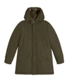 Woolrich Polar Water Repellent Parka In Brown Olive