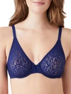 Wacoal Halo Unlined Underwire Bra In Blueprint