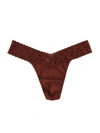 Hanky Panky Signature Lace Women's 4811 Original Rise Thong In Hickory