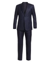 Giorgio Armani Men's Micro-check Wool Suit In Navy