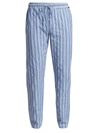 Hanro Men's Night & Day Cotton Lounge Pants In Summer Stripe