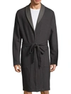 Hanro Men's Paul Twill Robe In Twill Pattern