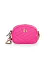 Tory Burch Women's Small Kira Chevron Leather Camera Bag In Crazy Pink