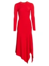 A.l.c Women's Viviana Knit Handkerchief Dress In Red