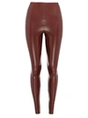 Commando Patent Faux Leather Leggings In Sienna
