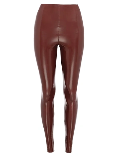 Commando Patent Faux Leather Leggings In Sienna