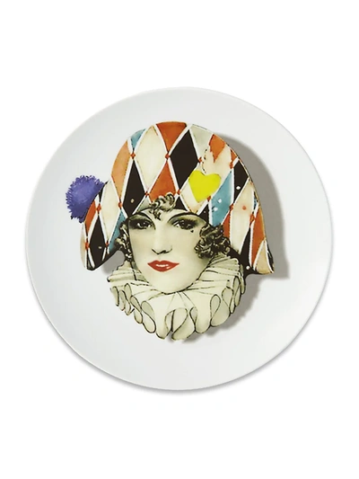 Christian Lacroix By Vista Alegre Miss Harlequin Porcelain Dessert Plate