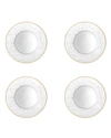 Vista Alegre Set Of Four Carrara Soup Bowls In Black