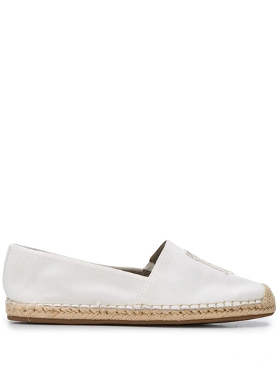 Tommy Hilfiger Embroidered Logo Espadrilles In White
