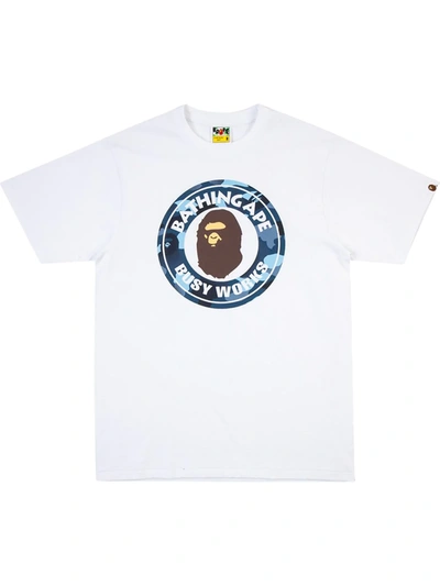 A Bathing Ape Busy Works T-shirt In White