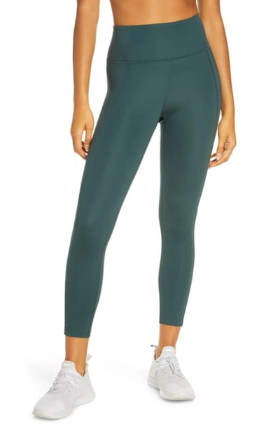 Girlfriend Collective High Waist 7/8 Leggings In Moss