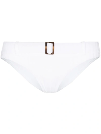 Melissa Odabash Tortola Belted Bikini Bottoms In Weiss