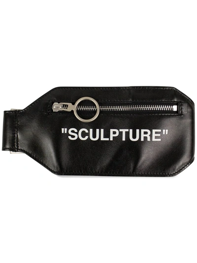 Off-white Sculpture Belt Bag In Black