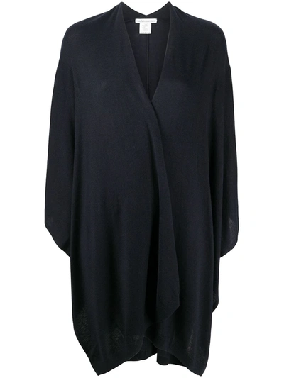 Stefano Mortari Draped Knit Cardigan In Blue