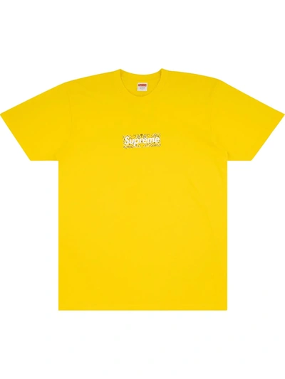 Supreme Bandana Box Logo T-shirt In Yellow