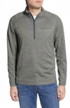 Vineyard Vines Sankaty Stripe Half Zip Performance Pullover In Barracuda