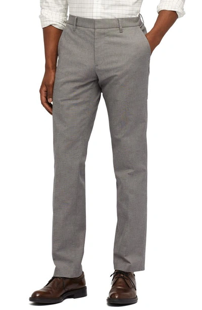 Bonobos Stretch Weekday Warrior Slim Fit Dress Pants In Friday Grey Pattern Yarn Dye