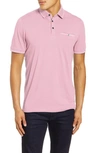 Ted Baker Tortila Slim Fit Tipped Pocket Polo In Lt-pink