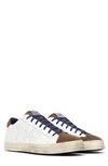 P448 John Sneaker In White/ Brown Leather