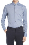 Hugo Boss Slim Fit Button-up Dress Shirt In Navy