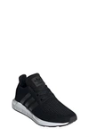 Adidas Originals Kids' Swift Run Sneaker In Core Black/ Black/ White