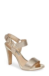 Karl Lagerfeld Women's Cieone Ankle-strap Slingback Sandals In Chp:champagne