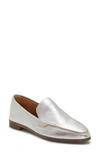 Lucky Brand Bejaz Loafer In Silver Leather