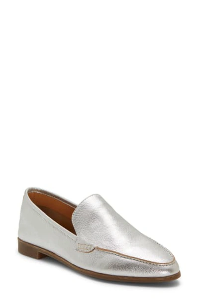 Lucky Brand Bejaz Loafer In Silver Leather