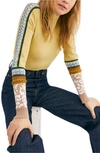 Free People Switch It Up Thermal Top In Sun Down Combo