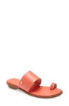 Michael Michael Kors August Slide Sandal In Pink Grapefruit Leather