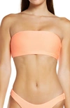 Seafolly Essential Tube Bikini Top In Fluoro Mango